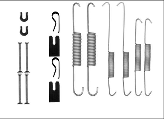 HELLA PAGID Tarvikesarja, jarrukengät 8DZ 355 206-031